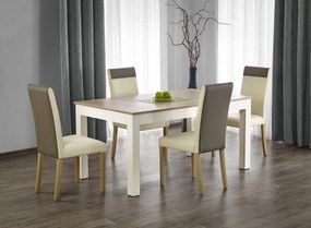 SEWERYN 160/300 cm extension table color: sonoma oak / white DIOMMI V-PL-SEWERYN-ST-SONOMA/BIAŁY DIOMMI-60-22695
