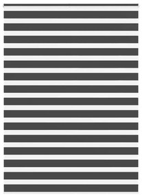 vidaXL Ζέβρα τυφλή Μαύρο Πλάτος υφάσματος 150,9 εκ. Πολυεστέρας