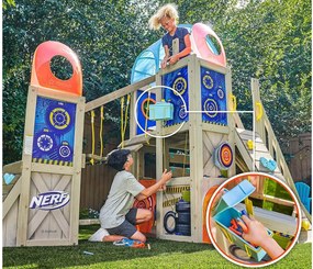 ΠΑΙΧΝΊΔΙΑ ΕΞΩΤΕΡΙΚΟΎ ΧΏΡΟΥ PLAYHOUSE KIDKRAFT NERF COMMAND BASE BATTLE FORT 4