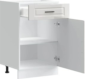 vidaXL ντουλάπι βάσης κουζίνας Porto Λευκό Υψηλής στιλπνότητας