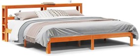 vidaXL Σκελετός Κρεβ. Χωρίς Στρώμα Καφέ Κεριού 180x200 εκ Μασίφ Πεύκο