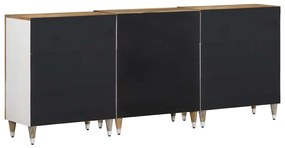 SIDEBOARDS 3 ΤΕΜΑΧΙΑ 60X33,5X75 CM ΜΑΣΙΦ ΞΥΛΟ MANGO 3310134