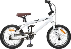 vidaXL BMX Ποδήλατο 16 ίντσες για παιδιά 5-8 ετών Λευκό