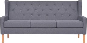 vidaXL Σετ Καναπέ 2 Τεμαχίων Γκρι από Ύφασμα