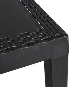 vidaXL Τραπέζι Κήπου Ανθρακί 59 x 47 x 40 εκ. Πολυπροπυλένιο