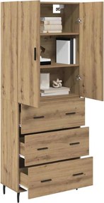 vidaXL Highboard 2 τμχ. Artisan Oak 69,5 x 34 x 180 εκ.
