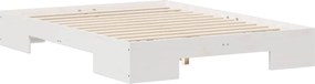 vidaXL Σκελετός Κρεβατιού Λευκό 120 x 190 cm