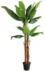 Τεχνητό Δέντρο Μπανανιά NP708_220 Ύψος 220cm Green New Plan Πλαστικό, Ύφασμα