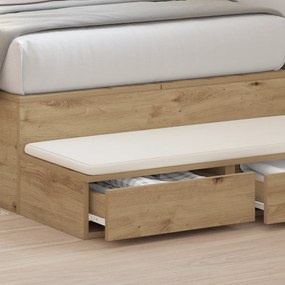 vidaXL Συρτάρια Κρεβατιού από Μασίφ Δρύινο Ξύλο 75x36,5x16,5 εκ