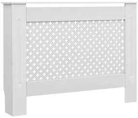 vidaXL Κάλυμμα Καλοριφέρ Λευκό 112 x 19 x 81,5 εκ. από MDF