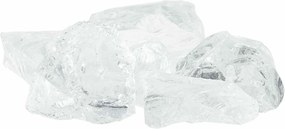 vidaXL Πέτρες Κήπου Λευκό 12 cm Γυαλί