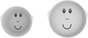 Παιδικό Σετ Φαγητού 2τμχ Matchstick Monkey Plate & Bowl Cool Grey