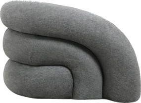 Πολυθρόνα Lexy pakoworld γκρι ύφασμα 100x89.5x60εκ