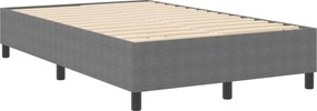 vidaXL Κρεβάτι πλατφόρμα Ανοιχτό γκρι 120 x 200 cm