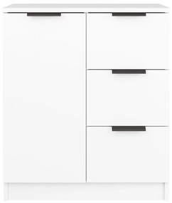 vidaXL Συρταριέρα Λευκή 60 x 30 x 70 εκ. από Επεξεργασμένο Ξύλο
