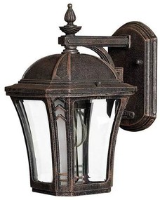 Φανάρι  Απλίκα Φωτιστικό Τοίχου 1xE27  Μόκα  IP44 Wabash HK-WABASH2-S Elstead Lighting HK-WABASH2-S Μπρονζέ