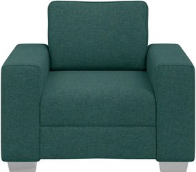vidaXL Καθίσμα Σαλονιού Σκούρο Πράσινο 100 cm ύφασμα