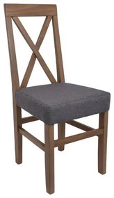 Καρέκλα Τραπεζαρίας ΤΧ Fylliana Grey Oak σκελετός με Γκρί 43x44x98εκ. 2αδα 43x44x98 εκ.