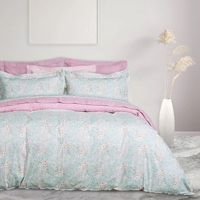 Σεντόνια 1678 (Σετ 4τμχ) Mint-Pink Das Home Υπέρδιπλο 230x260cm 100% Βαμβακοσατέν