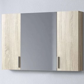 Καθρέπτης Μπάνιου Με Ντουλάπι Siena 3MSI100SN0W 96x14x65cm Sonoma Μελαμίνη