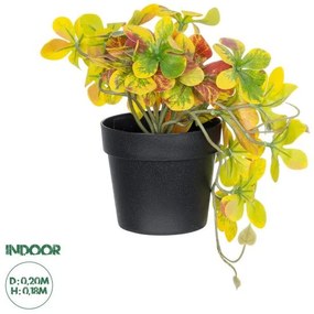 Artificial Garden SCHEFFLERA MIX PLANT 20956 Διακοσμητικό Φυτό Σεφλέρα Φ20 x Υ18cm Globostar 20956