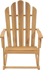 vidaXL Κουνιστή Πολυθρόνα Adirondack από Μασίφ Ξύλο Teak