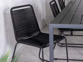 Σετ Τραπέζι και καρέκλες Dallas 3860, Polyξύλο, Σχοινί, Μέταλλο | Epipla1.gr