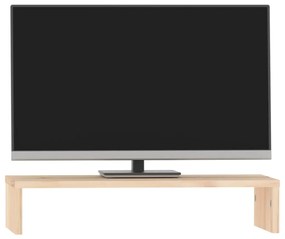 vidaXL Βάση Οθόνης 50 x 27 x 10 εκ. από Μασίφ Ξύλο Πεύκου