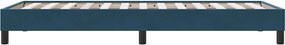 vidaXL Box Spring Κρεβάτι χωρίς στρώμα Σκούρο μπλε Βελούδινο