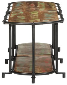 ντουλάπι τηλεόρασης 160x42x40 cm από μασίφ ξύλο αναγεννημένο - Καφέ