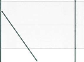 vidaXL Έξιγωνο φράχτη σταθερού εδάφους 50 x 1,5 m Γκρι Δίχτυ