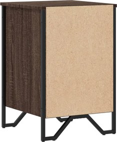 vidaXL Κομοδίνο Καφέ Δρυς 40x41x60 εκ. από Επεξεργασμένο Ξύλο