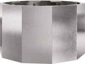 vidaXL Γλάστρα Ασημί 60 x 60 x 35 cm Ανοξείδωτο ατσάλι