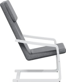 vidaXL Πολυθρόνα Relax Σκούρο Γκρι Υφασμάτινη
