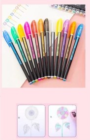 Στυλό Neon με Πολύχρωμο Mελάνι 12τμχ - Neon Color HG6107-12