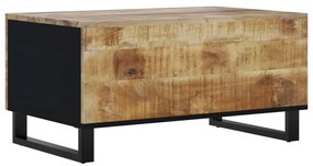 vidaXL Τραπεζάκι Σαλονιού 80x50x40 εκ. Μασίφ Ξύλο Μάνγκο &amp; Επεξ. Ξύλο