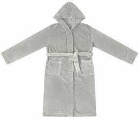 vidaXL Φόρμα Μπάνιου Με Κουκούλα Γκρι xl Φανέλα