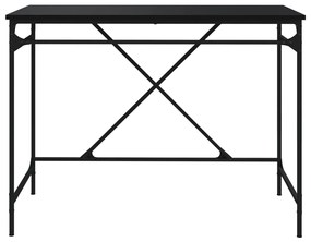 vidaXL Γραφείο Μαύρο 100 x 50 x 75 εκ. Επεξεργασμένο Ξύλο / Σίδηρος