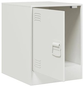 vidaXL Κομοδίνα 2 τεμ. Λευκό 34,5 x 39 x 44 εκ. από Χάλυβα