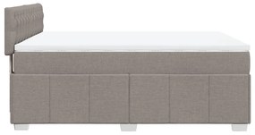 ΚΡΕΒΑΤΙ BOXSPRING ΜΕ ΣΤΡΩΜΑ TAUPE 140X190 ΕΚ. ΥΦΑΣΜΑΤΙΝΟ 3289374