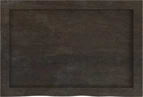 vidaXL Ράφι Τοίχου Σκούρο Καφέ 60x40x(2-4) εκ. Επεξ. Μασίφ Ξύλο Δρυός