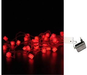 Λαμπάκια Κύβοι 100 LED Λευκό Κόκκινο 24V Καουτσούκ με Διάφανο Καλώδιο 30-9636272 Lumen-30-9636272-Διάφανο 30-9636272