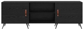 vidaXL Ντουλάπι TV Μαύρη δρυς 150 x 30 x 50 cm Επεξεργασμένο ξύλο