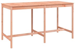 Τραπέζι κήπου 203,5x90x110 cm Douglas από μασίφ ξύλο - Καφέ