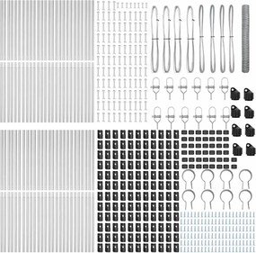 vidaXL Στύλος Περιφράξεων Ασημί 100 x 1,4 μ (36 χλστ. δίχτυ) Ατσάλι