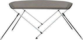 vidaXL Τέντα Σκάφους με 2 Αψίδες Γκρι 150x120x110 εκ.