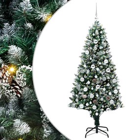 vidaXL Τεχνητό Χριστουγεννιάτικο Δέντρο με 300 LED Πράσινο 180 cm