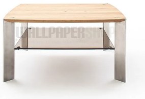 Τραπεζάκι Σαλονιού Μασίφ Καφέ 80x80x41