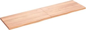 vidaXL Επιφ Τραπεζιού Αν Καφέ 180x50x(2-4)εκ. Επεξ. Μασίφ Ξύλο Δρυός