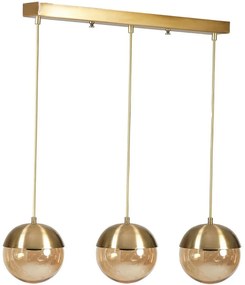 Φωτιστικό Οροφής - Ράγα Kure 941RTN1217 55x15x70cm 3xE27 40W Gold Opviq